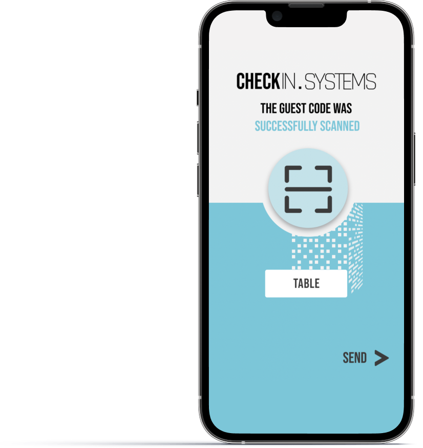 Screeshot of the Checkin app